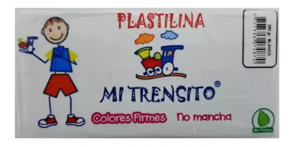 Plastilina En Barra 250gr Blanco, Mi Trensito