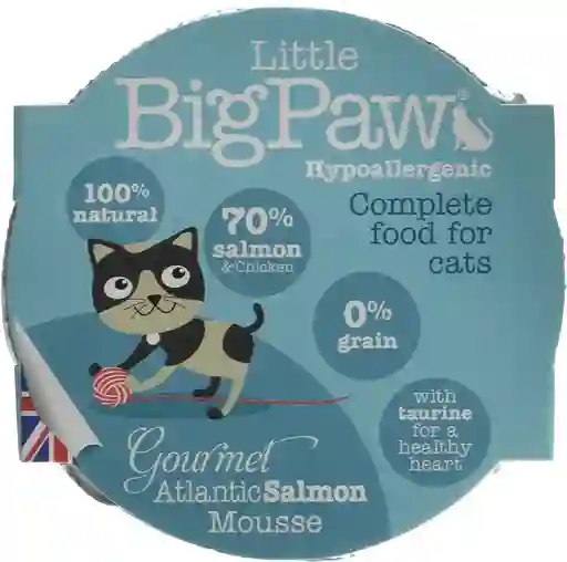 Little Big Paw - Alimento Húmedo Para Gato Salmón Del Atlántico X 85g