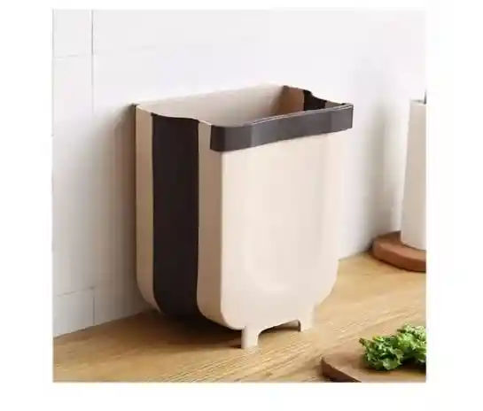 Cubo De Basura Plegable Montado En La Pared Para Puerta