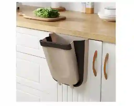Cubo De Basura Plegable Montado En La Pared Para Puerta