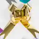 Moño Dorado Mediano Para Regalo Magico