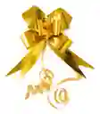 Moño Dorado Mediano Para Regalo Magico