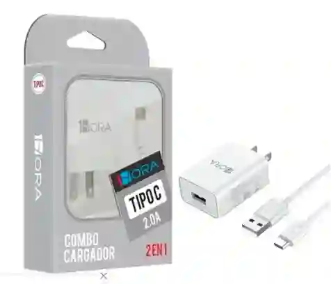 Cargador Tipo C 2 En 1 Carga Rápida: ¡dos Dispositivos, Una Carga Eficiente!