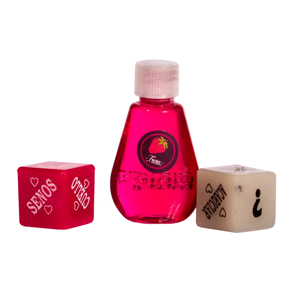 Dados Hot + Lubricante Aceite Caliente Erótico Kamasutra Sexo Oral Poses Sexuales