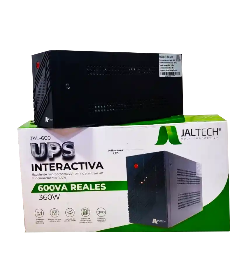 Ups Interactiva 600va Reales 6 Tomas Certificado Bateria Pc