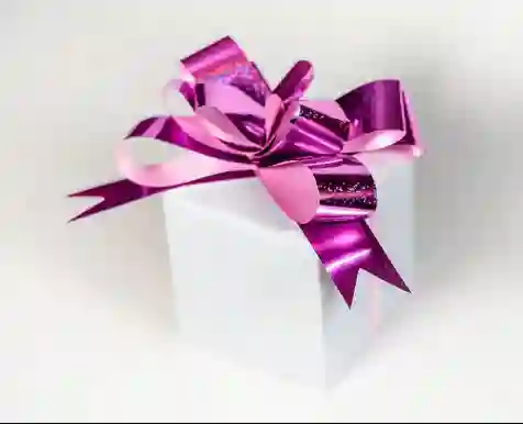 Moño Fucsia Grande Para Regalo Magico