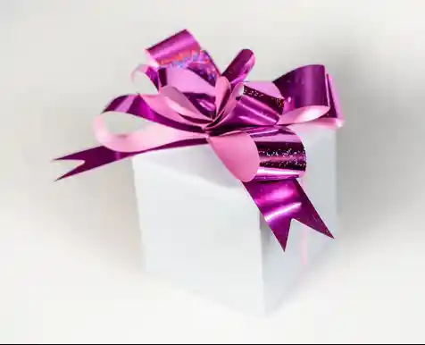Moño Fucsia Grande Para Regalo Magico
