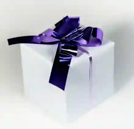 Moño Morado Grande Para Regalo Magico