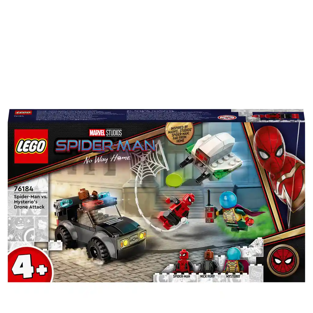 Lego Marvel Spider-man Ataque Del Dron De Mysterio 76184pz73