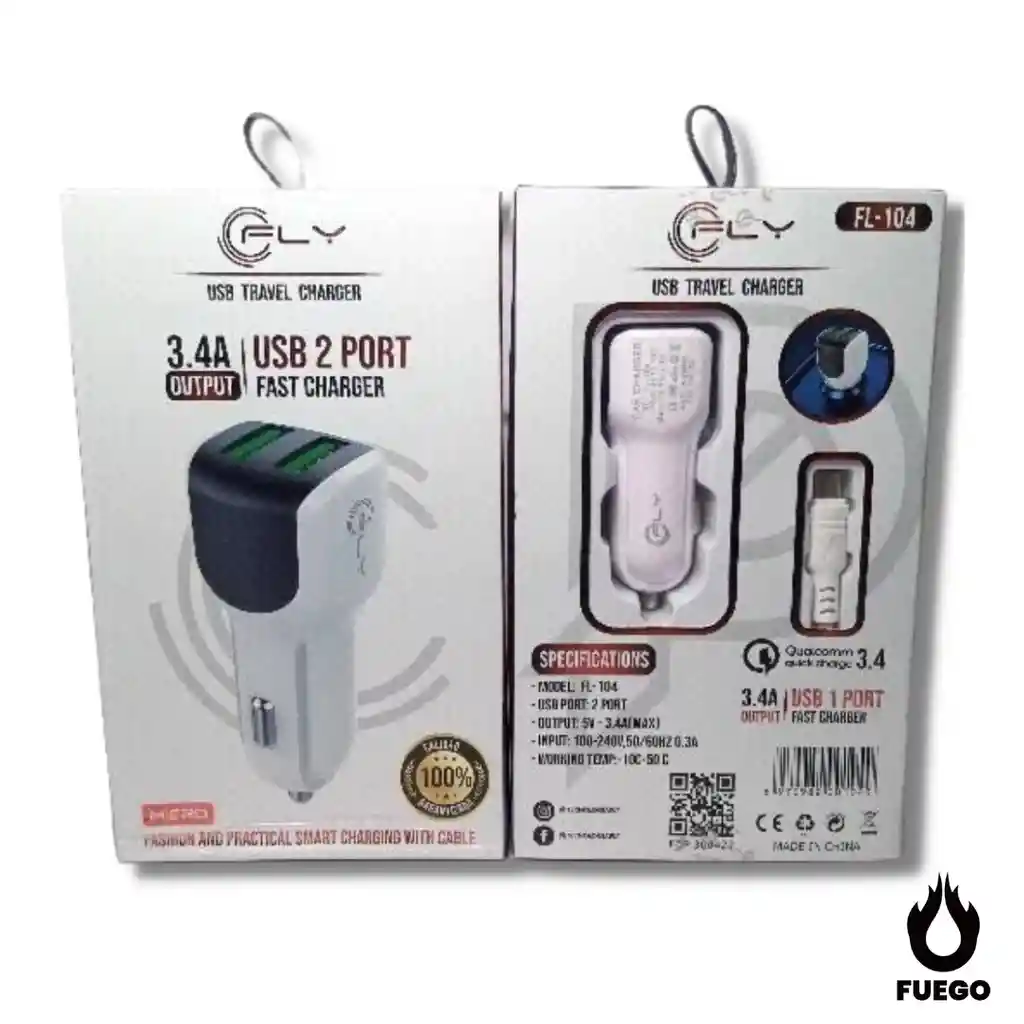 Cargador De Carro Para Celular Usb