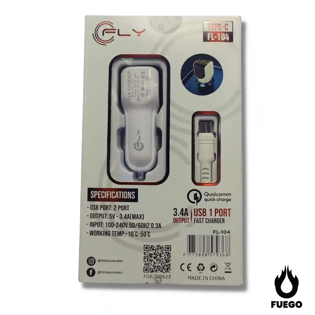 Cargador De Carro Para Celular Usb