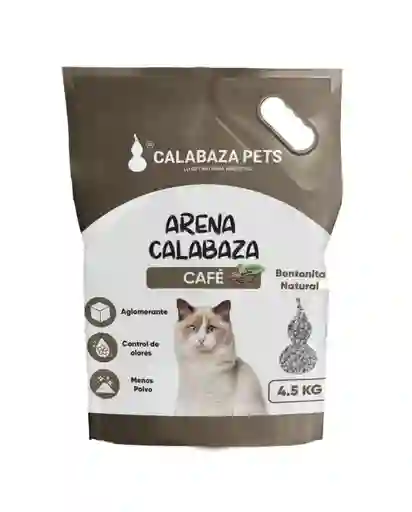 Arena Para Gatos Cafe Calabaza 4.5kg Arena Gatos