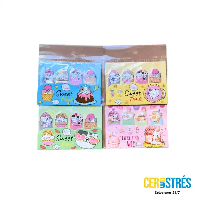 Taco Banderitas Figuras Flechas Set X 4 Kawaii