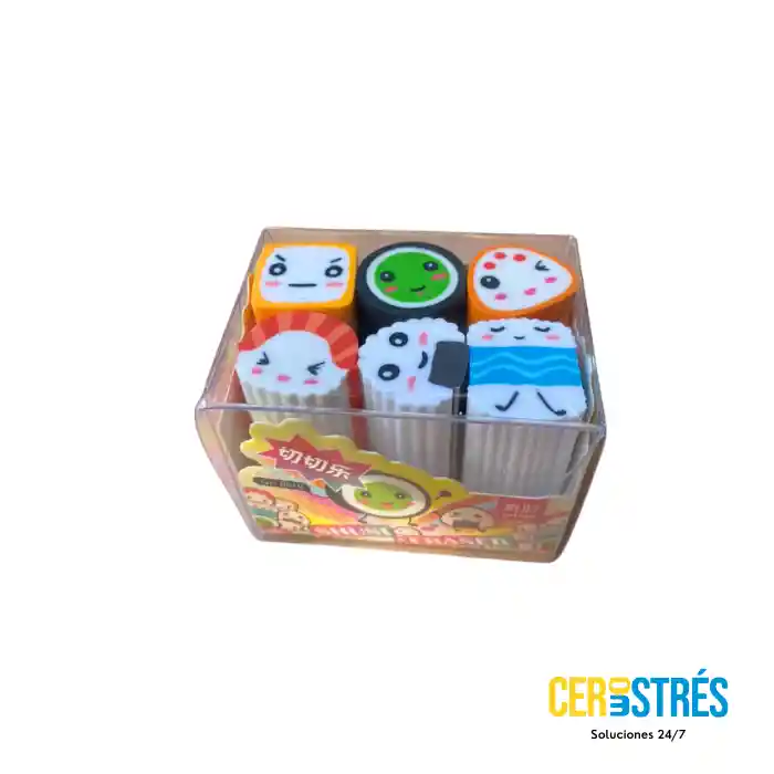Borradores Caritas Sushi X 6 Kawaii
