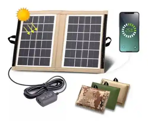 Panel Solar 6v 7w Puerto Usb Para Carga De 5v Cl-670