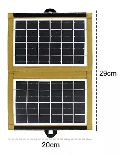 Panel Solar 6v 7w Puerto Usb Para Carga De 5v Cl-670