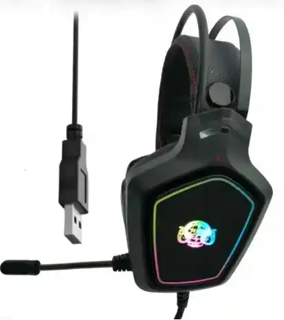 Diadema Gamer Usb Iluminación Rgb Usb Y Micrófono 920 Aaa