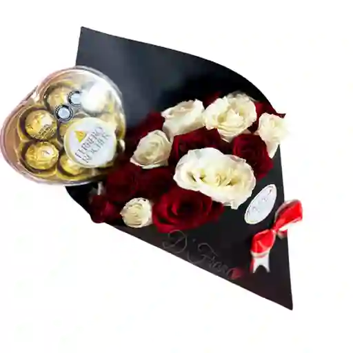 Bouquet De Rosas Con Chocolates