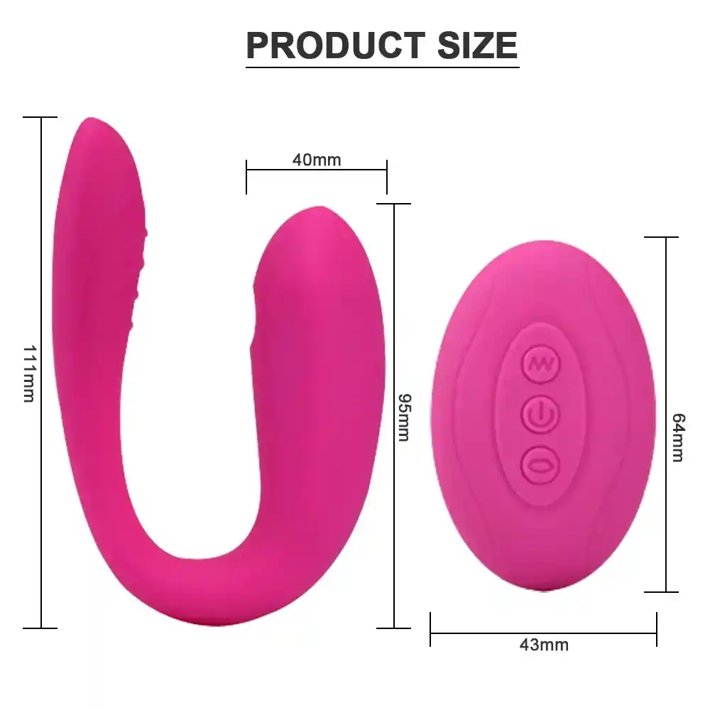 Vibrador Y Succionador 2 En 1 Con Control