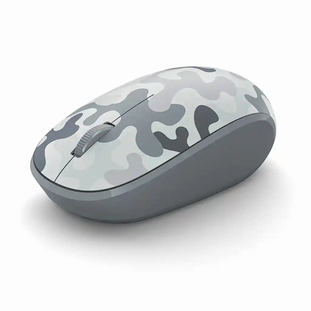 Mouse Microsoft Inalámbrico Bluetooh Laser Artic Camo Gris