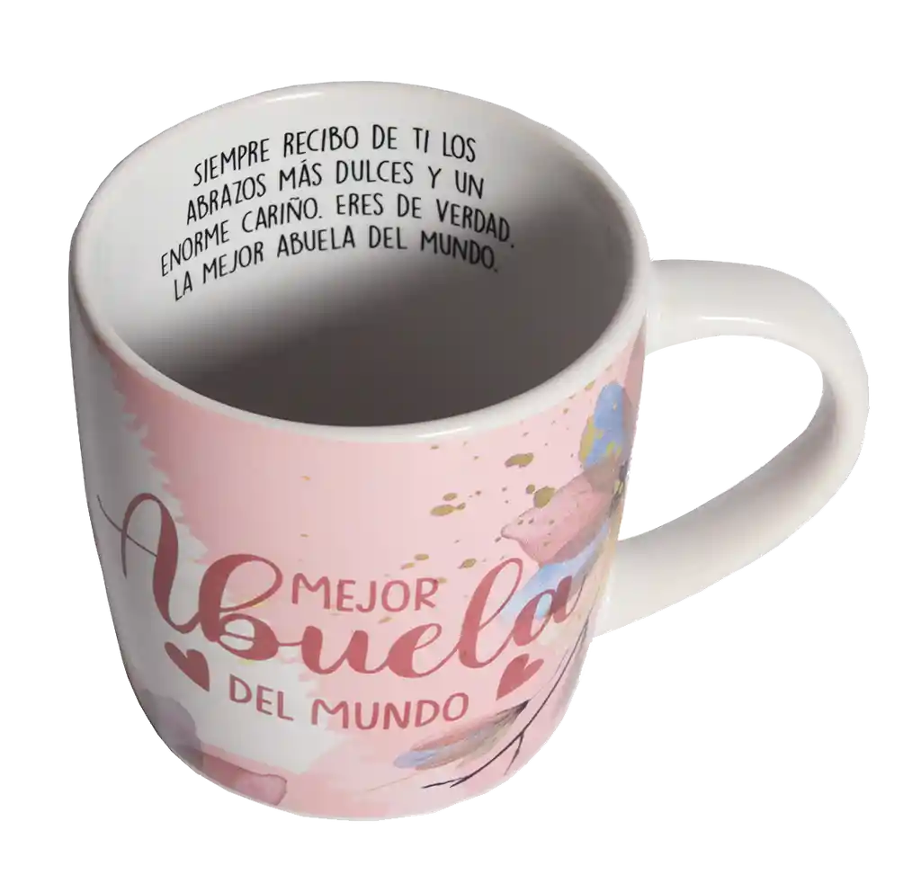 Taza Mug De Porcelana Mejor Abuela Del Mundo