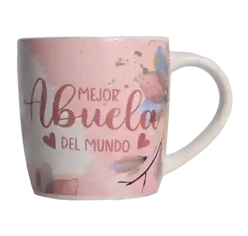 Taza Mug De Porcelana Mejor Abuela Del Mundo