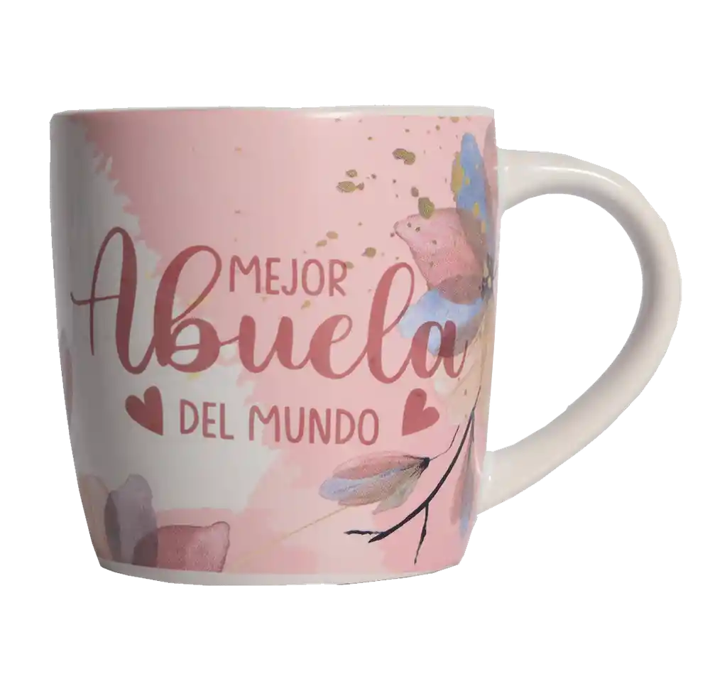 Taza Mug De Porcelana Mejor Abuela Del Mundo
