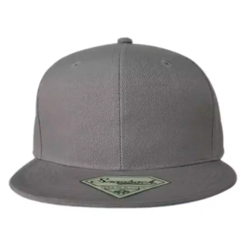 Gorra Plana Snack Pack Unicolor Gris Original