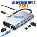 Adaptador Tipo C 7 En 1/ Convertidor Tipo C/conector Tipo C/vga, Hdmi
