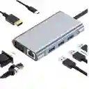 Adaptador Tipo C 7 En 1/ Convertidor Tipo C/conector Tipo C/vga, Hdmi