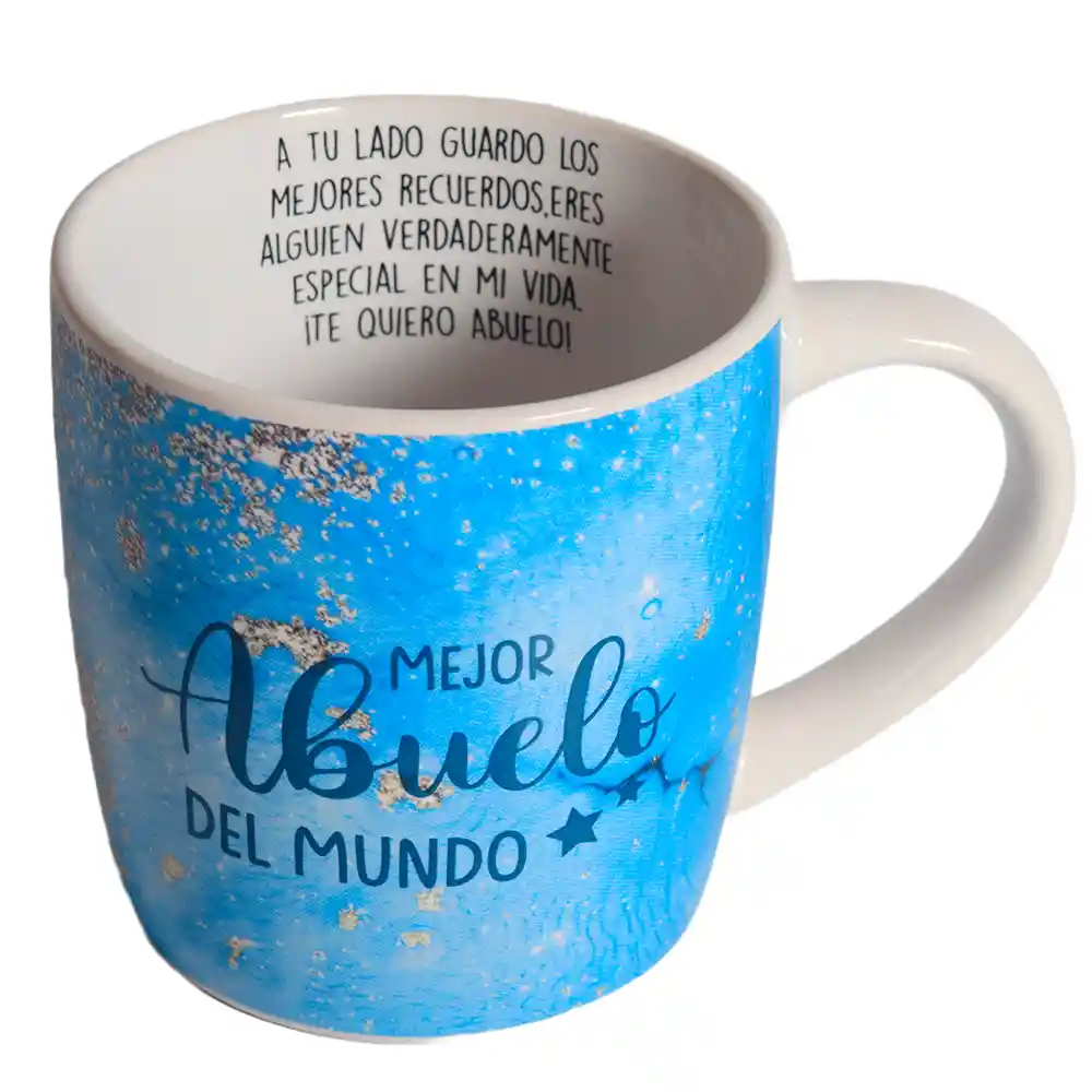 Taza Mug De Porcelana Mejor Abuelo Del Mundo