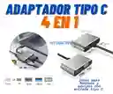 Adaptador Usb Tipo C 4 En 1 A Hdmi 4k, Vga, Usb 3.0, Usb C / Splitter Tipo C