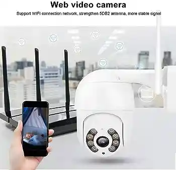 Cámara Exterior Robótica Ptz Ip Wifi 2mp 1080p / Camara Seguridad