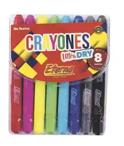 Crayones Eterna Ultra Dry X 8 Unidades