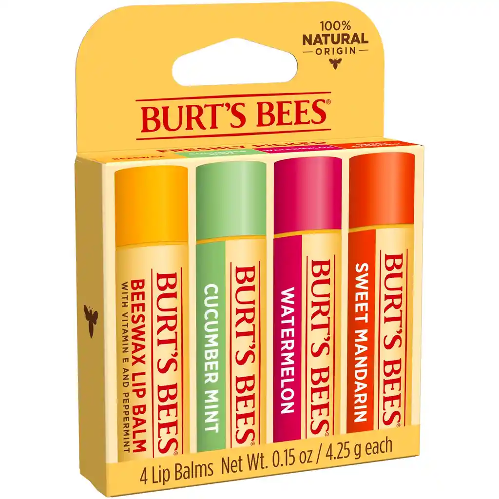 Hidratante De Labios Burts Bees - Lip Balm Pack X4