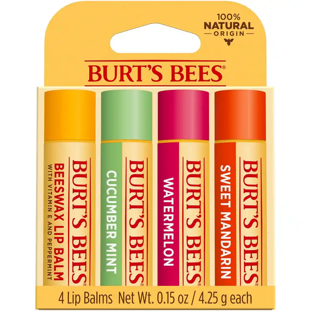 Hidratante De Labios Burts Bees - Lip Balm Pack X4