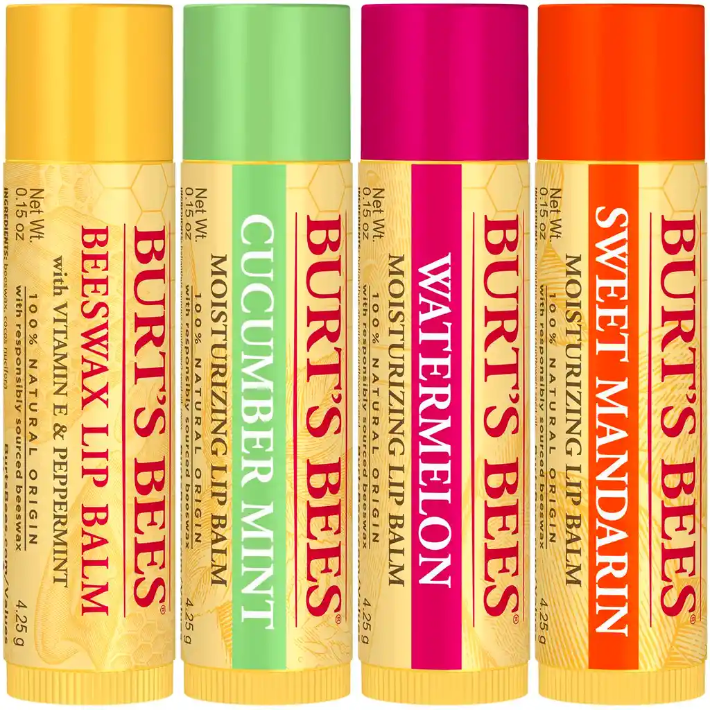 Hidratante De Labios Burts Bees - Lip Balm Pack X4