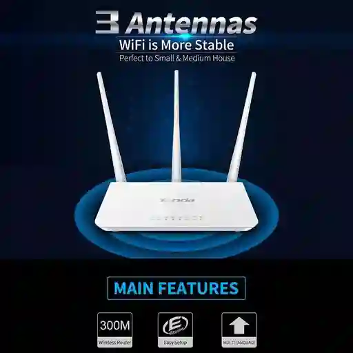 Repetidor Wifi Tenda F3/ Router 4 En 1 Alta Pontencia / Router Wifi / Acces Point, Rompe Muros /