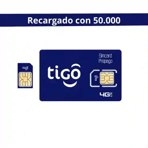 Sim Card Tigo Ship Reacargado Con 50.000