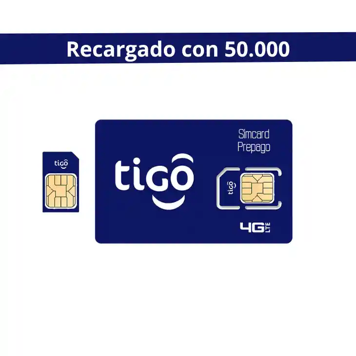 Sim Card Tigo Ship Reacargado Con 50.000