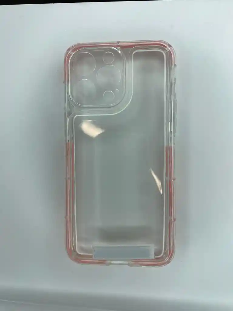 Estuche Transparente Iphone 14 Pro Max/rosado