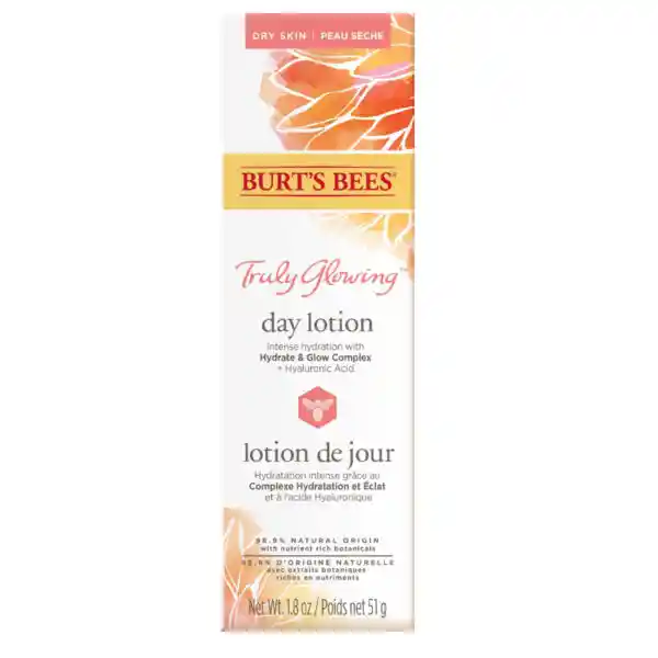  Hidratante Facial Anti Arrugas Burt's Bees  Truly Glowing Day Cream Dia. 