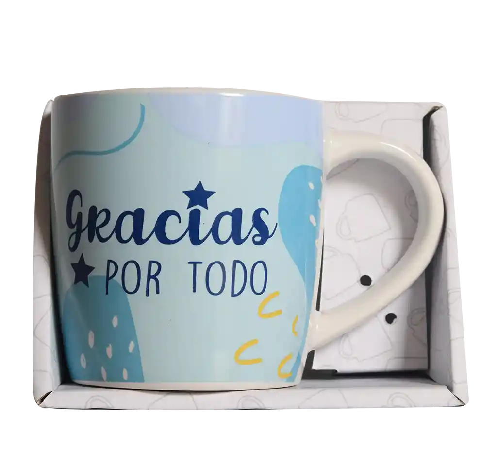 Taza Mug De Porcelana Gracias Por Todo