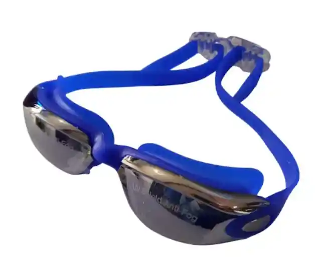 Gafas Natación Lente Espejo Filtro Uv Antiniebla Piscina (azul)