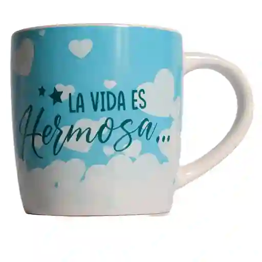 Taza Mug De Porcelana La Vida Es Hermosa