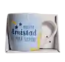 Taza Mug De Porcelana Nuestra Amistad Es Para Siempre