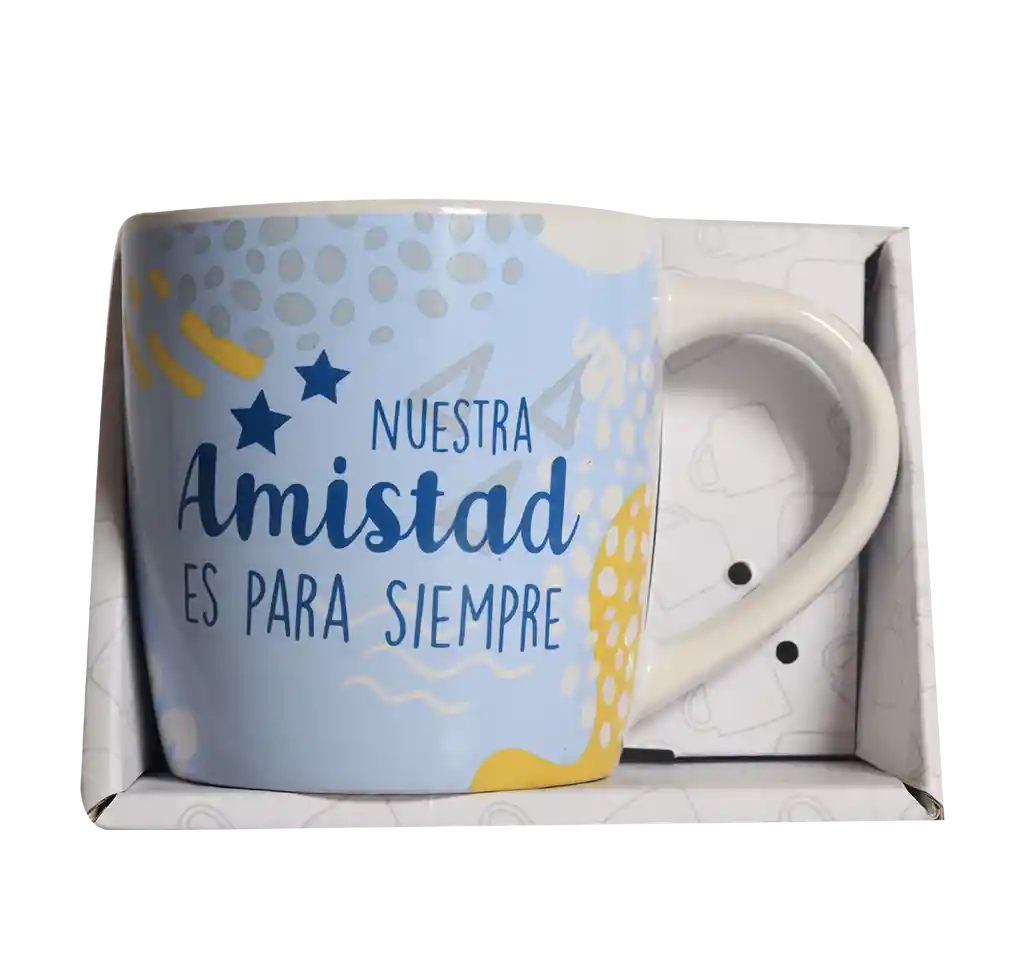 Taza Mug De Porcelana Nuestra Amistad Es Para Siempre