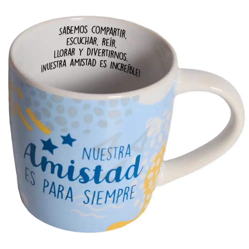 Taza Mug De Porcelana Nuestra Amistad Es Para Siempre