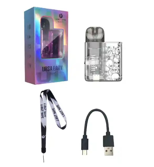 Equipo De Vapeo, Vaporizador - Lost Vape Ursa Baby Pod Kit - Black Clear