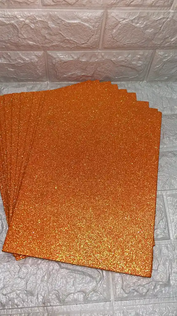 Fomi Naranja 1/8 Escarchado